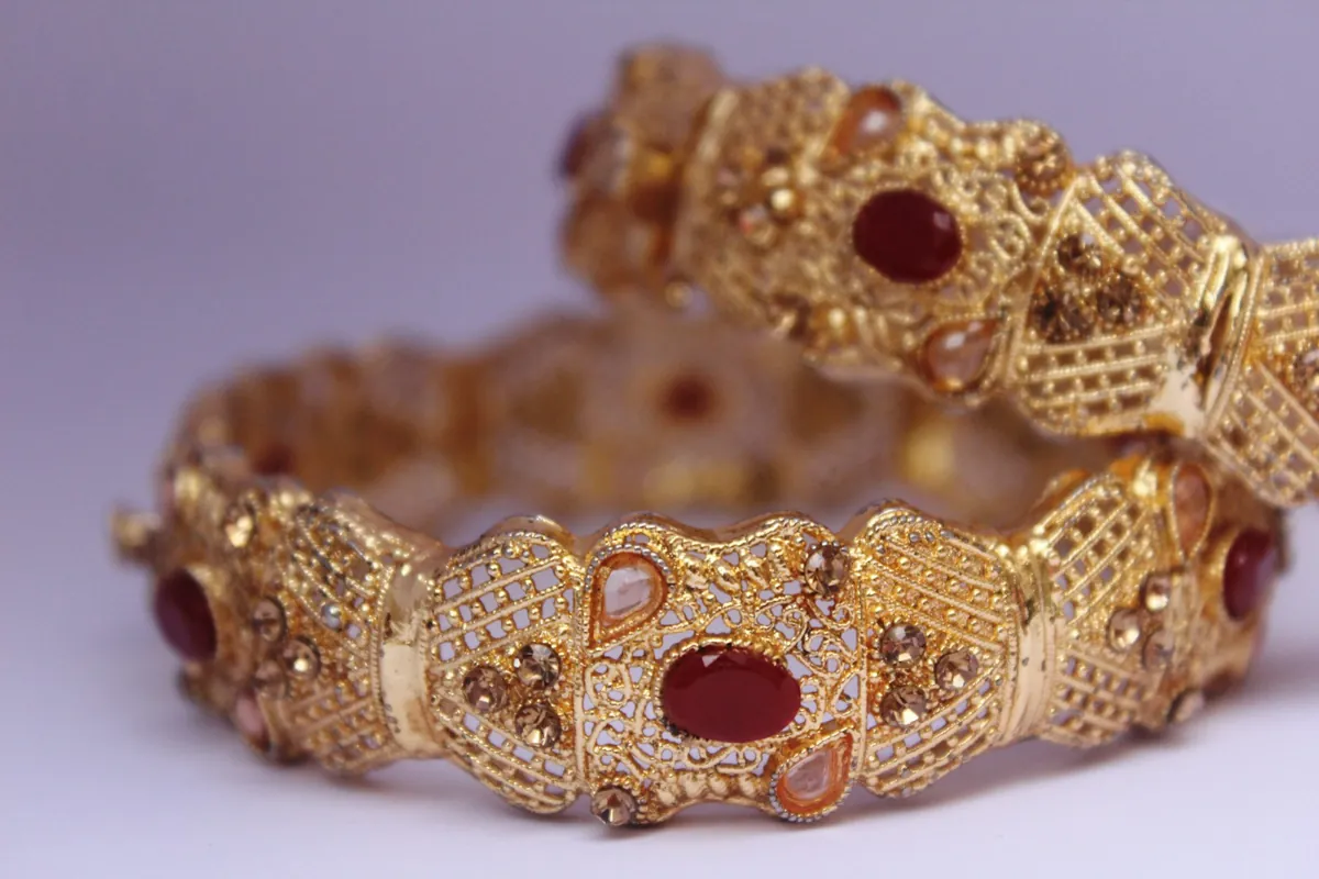 Gold bangles